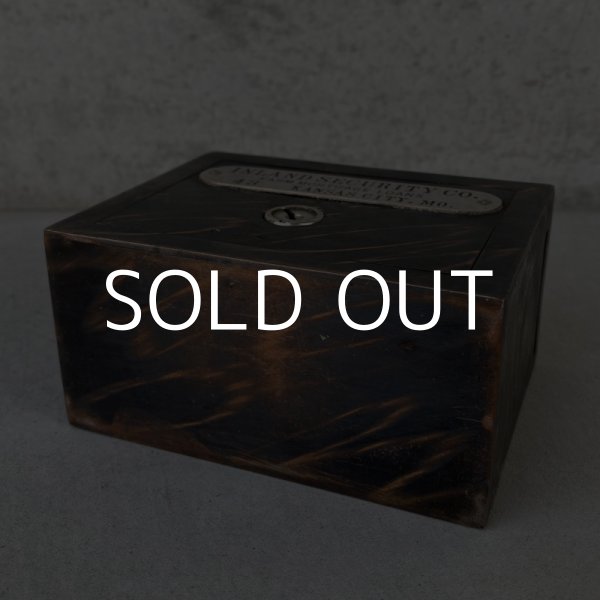 画像7: VINTAGE ANTIQUE W.F.BURNS CO COINBANK JAPANNED ヴィンテージ アンティーク コインバンク ジャパンド ジャパンカラー アメリカ / コレクタブル 貯金箱 オブジェ USA (7)