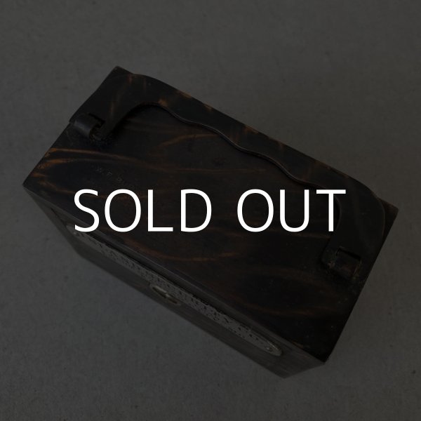 画像6: VINTAGE ANTIQUE W.F.BURNS CO COINBANK JAPANNED ヴィンテージ アンティーク コインバンク ジャパンド ジャパンカラー アメリカ / コレクタブル 貯金箱 オブジェ USA (6)