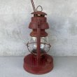 画像3: VINTAGE ANTIQUE EMBURY MFG CO. LANTERN ヴィンテージ アンティーク ランタン オイルランプ アメリカ / ハリケーンランタン 赤色 キャンプ アウトドア USA (4) (3)