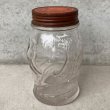 画像4: VINTAGE ANTIQUE SPOTLIGHT GLASS FIGURAL BOTTLE JAR ヴィンテージ アンティーク グラス ジャー アメリカ / コレクタブル 瓶 ボトル ガラス オブジェ アロマ USA (4)