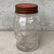 画像3: VINTAGE ANTIQUE SPOTLIGHT GLASS FIGURAL BOTTLE JAR ヴィンテージ アンティーク グラス ジャー アメリカ / コレクタブル 瓶 ボトル ガラス オブジェ アロマ USA (3)