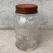 画像2: VINTAGE ANTIQUE SPOTLIGHT GLASS FIGURAL BOTTLE JAR ヴィンテージ アンティーク グラス ジャー アメリカ / コレクタブル 瓶 ボトル ガラス オブジェ アロマ USA (2)