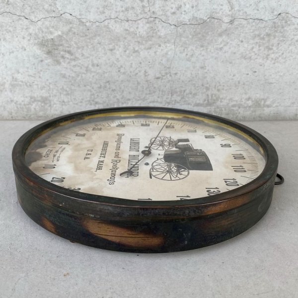 画像6: VINTAGE ANTIQUE AMESBURY THERMOMETER CO. JAPANNED ヴィンテージ アンティーク 温度計 ジャパンド アメリカ / コレクタブル ジャパンカラー オブジェ 店舗什器 USA (6)
