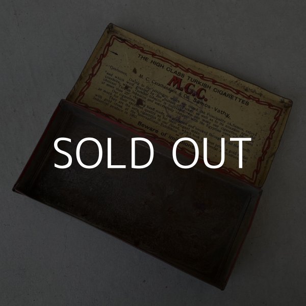 画像8: VINTAGE ANTIQUE M.C.C. TOBACCO TIN CAN ヴィンテージ アンティーク 煙草 ティン 缶 アメリカ / アドバタイジング たばこ入れ 小物入れ 収納 雑貨 USA  (8)