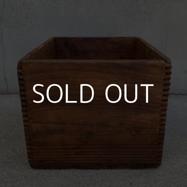 画像4: VINTAGE ANTIQUE R.E.LEE WOOD CRATE WOOD BOX ヴィンテージ アンティーク ウッドボックス 木箱 アメリカ / インダストリアル 収納 店舗什器 USA (2) (4)