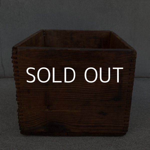 画像3: VINTAGE ANTIQUE R.E.LEE WOOD CRATE WOOD BOX ヴィンテージ アンティーク ウッドボックス 木箱 アメリカ / インダストリアル 収納 店舗什器 USA (2) (3)