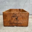 画像4: VINTAGE ANTIQUE HERCULES WOOD CRATE WOOD BOX ヴィンテージ アンティーク ウッドボックス 木箱 アメリカ / インダストリアル 収納 店舗什器 USA (2) (4)