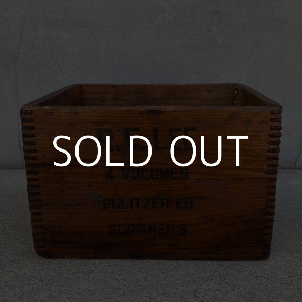 画像2: VINTAGE ANTIQUE R.E.LEE WOOD CRATE WOOD BOX ヴィンテージ アンティーク ウッドボックス 木箱 アメリカ / インダストリアル 収納 店舗什器 USA (2) (2)