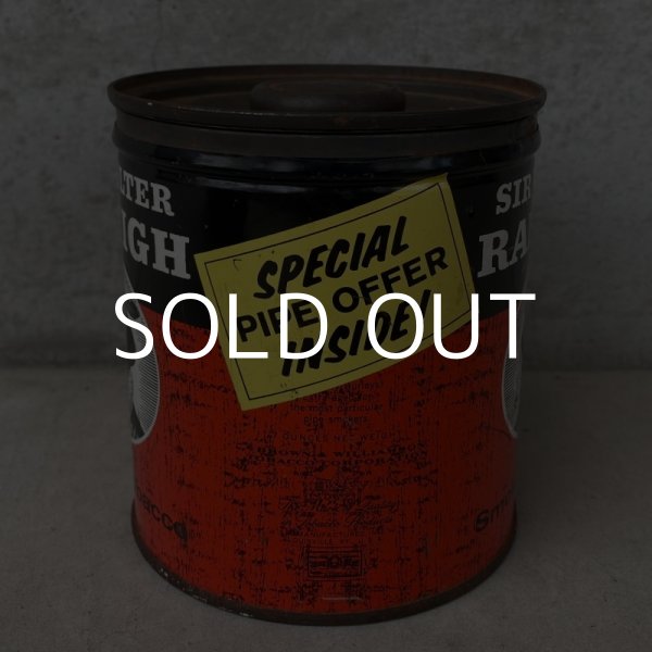 画像3: VINTAGE ANTIQUE SIR WALTER RALEIGH TOBACCO TIN CAN ヴィンテージ アンティーク 煙草 ティン 缶 アメリカ / アドバタイジング  たばこ入れ 小物入れ 収納 雑貨 USA  (3)