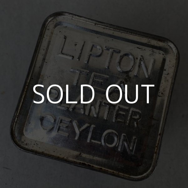 画像6: VINTAGE ANTIQUE LIPTON'S TEA TIN CAN ヴィンテージ アンティーク リプトン ティン 缶 アメリカ / アドバタイジング インテリア キッチン カフェ 小物入れ 収納 雑貨 USA  (6)