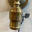 画像5: VINTAGE ANTIQUE LAMP LIGHT WALL LAMP ヴィンテージ アンティーク ライト ウォールランプ ブラケットランプ 照明 アメリカ / 壁付けランプ 真鍮 店舗什器 USA (2) (5)