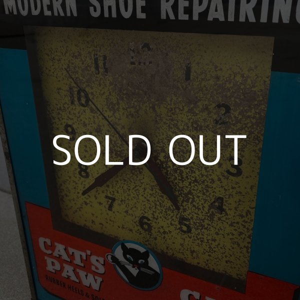 画像6: VINTAGE ANTIQUE CAT'S PAW WALL CLOCK ヴィンテージ アンティーク キャッツポウ ウォールクロック 壁掛け時計 アメリカ / コレクタブル アドバタイジング 販促用 USA (6)