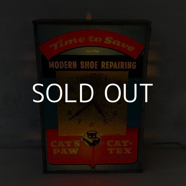 画像9: VINTAGE ANTIQUE CAT'S PAW WALL CLOCK ヴィンテージ アンティーク キャッツポウ ウォールクロック 壁掛け時計 アメリカ / コレクタブル アドバタイジング 販促用 USA (9)