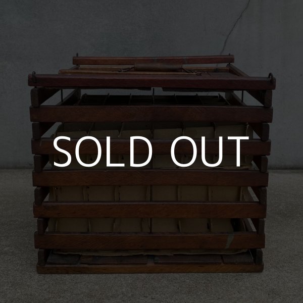 画像4: VINTAGE HUMPTY DUMPTY EGG CRATE, GUMMER MFG. CO. ヴィンテージ ハンプティダンプティ ウッドボックス アメリカ / 木箱 卵入れ インテリア USA (2) (4)