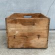 画像5: VINTAGE ANTIQUE PEVELY WOOD CRATE WOOD BOX ヴィンテージ アンティーク ウッドボックス 木箱 アメリカ / インダストリアル 運搬用 収納 店舗什器 USA (2) (5)