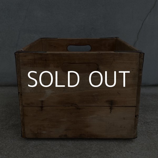 画像5: VINTAGE ANTIQUE PEVELY WOOD CRATE WOOD BOX ヴィンテージ アンティーク ウッドボックス 木箱 アメリカ / インダストリアル 運搬用 収納 店舗什器 USA (2) (5)