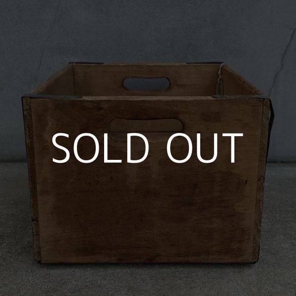 画像4: VINTAGE ANTIQUE PEVELY WOOD CRATE WOOD BOX ヴィンテージ アンティーク ウッドボックス 木箱 アメリカ / インダストリアル 運搬用 収納 店舗什器 USA (2) (4)
