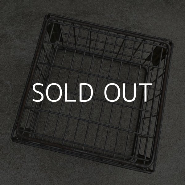 画像6: VINTAGE ANTIQUE  WIRE BASKET ヴィンテージ ワイヤーバスケット メタルボックス  / アメリカ インダストリアル ガレージ アイアン かご 収納 什器 USA (6)