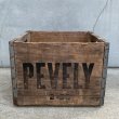 画像2: VINTAGE ANTIQUE PEVELY WOOD CRATE WOOD BOX ヴィンテージ アンティーク ウッドボックス 木箱 アメリカ / インダストリアル 運搬用 収納 店舗什器 USA (1) (2)