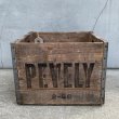 画像3: VINTAGE ANTIQUE PEVELY WOOD CRATE WOOD BOX ヴィンテージ アンティーク ウッドボックス 木箱 アメリカ / インダストリアル 運搬用 収納 店舗什器 USA (1) (3)