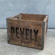 画像1: VINTAGE ANTIQUE PEVELY WOOD CRATE WOOD BOX ヴィンテージ アンティーク ウッドボックス 木箱 アメリカ / インダストリアル 運搬用 収納 店舗什器 USA (1) (1)