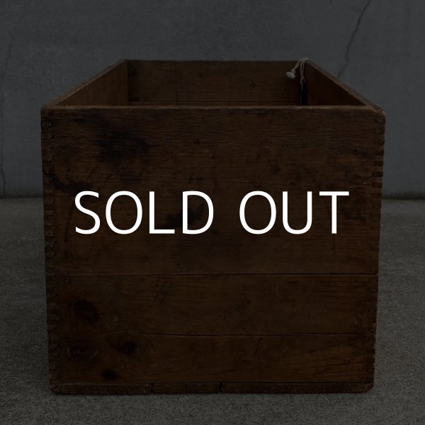 画像5: VINTAGE ANTIQUE JUNKET WOOD CRATE WOOD BOX ヴィンテージ アンティーク ウッドボックス 木箱 アメリカ / ディスプレイ アイスクリーム 運搬用 収納 店舗什器 USA  (5)