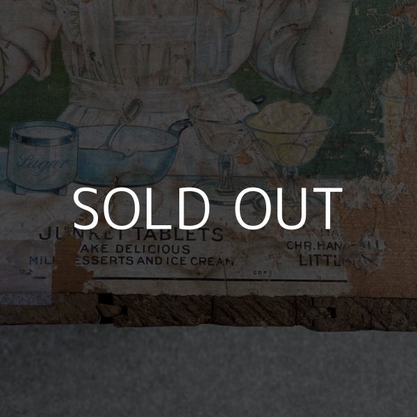 画像8: VINTAGE ANTIQUE JUNKET WOOD CRATE WOOD BOX ヴィンテージ アンティーク ウッドボックス 木箱 アメリカ / ディスプレイ アイスクリーム 運搬用 収納 店舗什器 USA  (8)