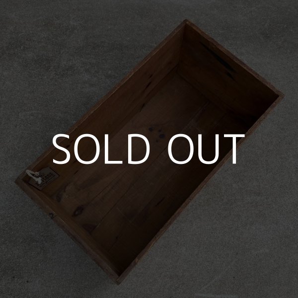 画像6: VINTAGE ANTIQUE JUNKET WOOD CRATE WOOD BOX ヴィンテージ アンティーク ウッドボックス 木箱 アメリカ / ディスプレイ アイスクリーム 運搬用 収納 店舗什器 USA  (6)