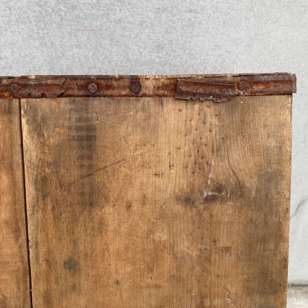 画像9: VINTAGE ANTIQUE ATLAS BREWING CO. WOOD CRATE WOOD BOX ヴィンテージ アンティーク ウッドボックス 木箱 アメリカ / インダストリアル 運搬用 収納 店舗什器 USA  (9)