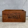 画像3: VINTAGE ANTIQUE JUNKET WOOD CRATE WOOD BOX ヴィンテージ アンティーク ウッドボックス 木箱 アメリカ / ディスプレイ アイスクリーム 運搬用 収納 店舗什器 USA  (3)