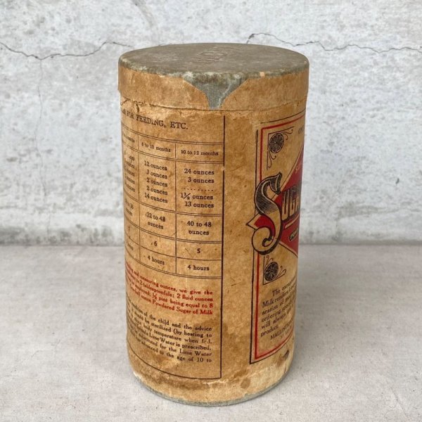画像3: VINTAGE ANTIQUE M.C.W ヴィンテージ アンティーク 筒 / アメリカ インダストリアル アドバタイジング コレクタブル ディスプレイ 小物入れ 紙 USA (3)