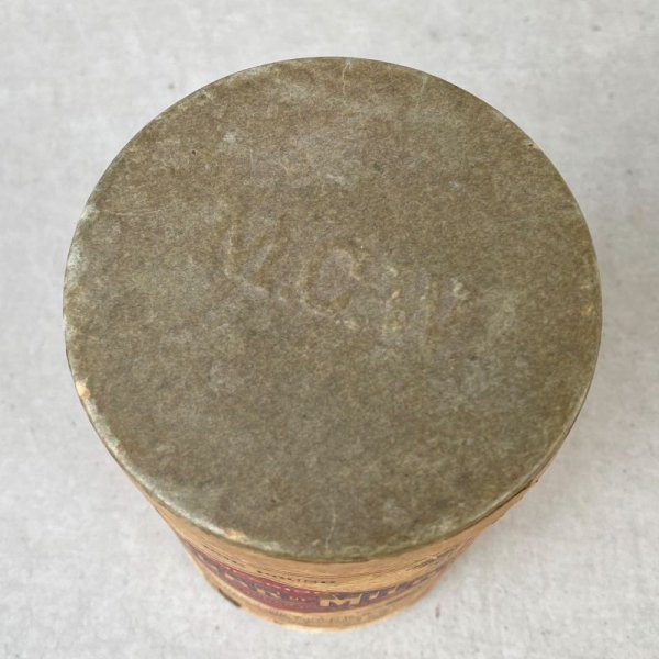 画像5: VINTAGE ANTIQUE M.C.W ヴィンテージ アンティーク 筒 / アメリカ インダストリアル アドバタイジング コレクタブル ディスプレイ 小物入れ 紙 USA (5)