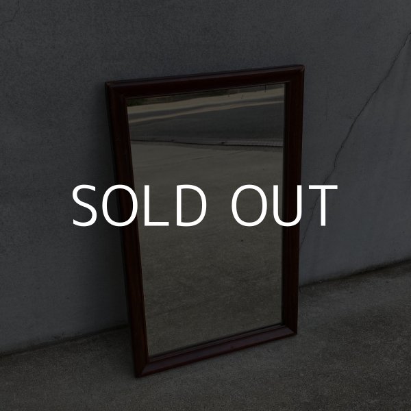 画像2: VINTAGE ANTIQUE MIRROR ヴィンテージ アンティーク ミラー 鏡 アメリカ / インテリア ディスプレイ 木製 店舗什器 USA (2)