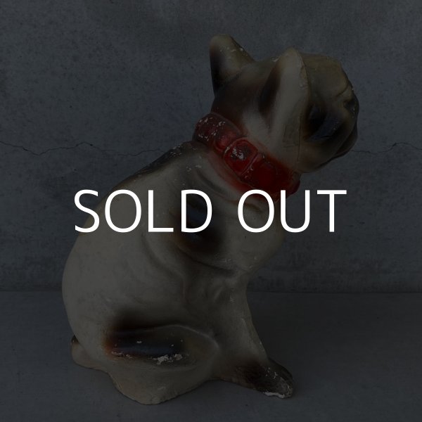 画像4: VINTAGE ANTIQUE CHALK WEAR BULLDOG ヴィンテージ アンティーク チョークウェア ブルドッグ オブジェ アメリカ / コレクタブル インテリア 置物 犬 USA (4)