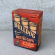 画像1: VINTAGE ANTIQUE CUPPLES CO. BULLDOG BOTTLE CUPS ヴィンテージ アンティーク ブルドッグ ボトルキャップ アメリカ / コレクタブル アドバタイジング オブジェ ディスプレイ USA (1)