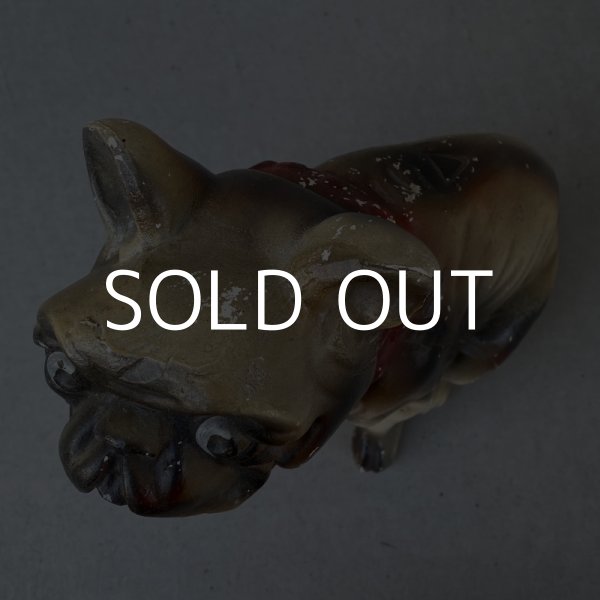 画像6: VINTAGE ANTIQUE CHALK WEAR BULLDOG ヴィンテージ アンティーク チョークウェア ブルドッグ オブジェ アメリカ / コレクタブル インテリア 置物 犬 USA (6)