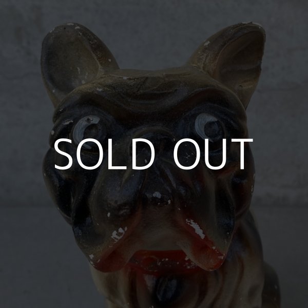 画像8: VINTAGE ANTIQUE CHALK WEAR BULLDOG ヴィンテージ アンティーク チョークウェア ブルドッグ オブジェ アメリカ / コレクタブル インテリア 置物 犬 USA (8)