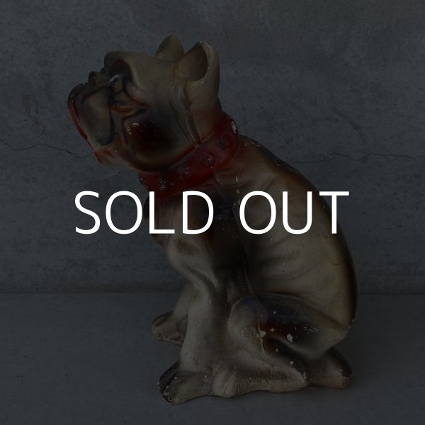 画像5: VINTAGE ANTIQUE CHALK WEAR BULLDOG ヴィンテージ アンティーク チョークウェア ブルドッグ オブジェ アメリカ / コレクタブル インテリア 置物 犬 USA (5)