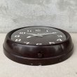 画像4: VINTAGE ANTIQUE GENERAL ELECTRIC WALL CLOCK ヴィンテージ アンティーク ウォールクロック 掛け時計 アメリカ / インダストリアル スクールクロック ダークブラウン 焦げ茶色 店舗什器 USA (4)