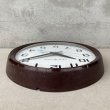 画像3: VINTAGE ANTIQUE GENERAL ELECTRIC WALL CLOCK ヴィンテージ アンティーク ウォールクロック 掛け時計 アメリカ / インダストリアル スクールクロック ブラウン 茶色 店舗什器 USA (3)