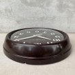 画像3: VINTAGE ANTIQUE GENERAL ELECTRIC WALL CLOCK ヴィンテージ アンティーク ウォールクロック 掛け時計 アメリカ / インダストリアル スクールクロック ダークブラウン 焦げ茶色 店舗什器 USA (3)