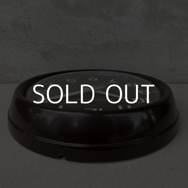 画像3: VINTAGE ANTIQUE GENERAL ELECTRIC WALL CLOCK ヴィンテージ アンティーク ウォールクロック 掛け時計 アメリカ / インダストリアル スクールクロック ダークブラウン 焦げ茶色 店舗什器 USA (3)