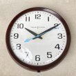 画像1: VINTAGE ANTIQUE GENERAL ELECTRIC WALL CLOCK ヴィンテージ アンティーク ウォールクロック 掛け時計 アメリカ / インダストリアル スクールクロック ブラウン 茶色 店舗什器 USA (1)