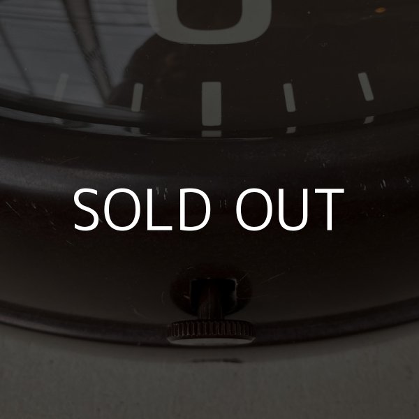 画像8: VINTAGE ANTIQUE GENERAL ELECTRIC WALL CLOCK ヴィンテージ アンティーク ウォールクロック 掛け時計 アメリカ / インダストリアル スクールクロック ダークブラウン 焦げ茶色 店舗什器 USA (8)