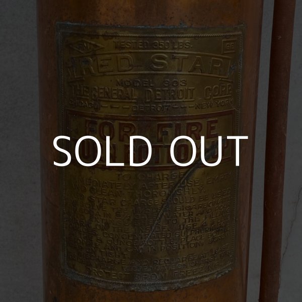 画像7: VINTAGE ANTIQUE FIRE EXTINGUISHER THE GENERAL DETROIT CORP. ヴィンテージ アンティーク 消火器 / アメリカ オブジェ ディスプレイ 店舗什器 真鍮 USA (7)