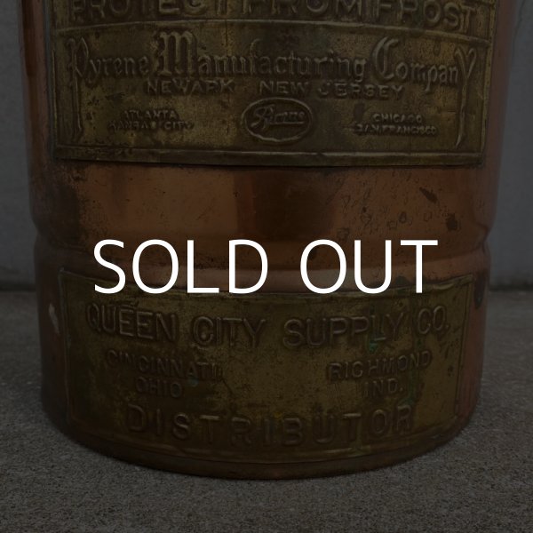 画像8: VINTAGE ANTIQUE FIRE EXTINGUISHER PYRENE ヴィンテージ アンティーク 消火器 / アメリカ オブジェ ディスプレイ 店舗什器 真鍮 USA (8)