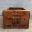 画像5: VINTAGE ANTIQUE WOOD CRATE WOOD BOX LUCKY KNOLL ヴィンテージ アンティーク ウッドボックス 木箱 アメリカ / ディスプレイ 運搬用 収納 店舗什器 USA  (5)