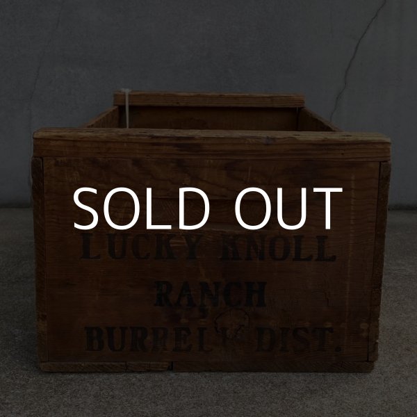 画像5: VINTAGE ANTIQUE WOOD CRATE WOOD BOX LUCKY KNOLL ヴィンテージ アンティーク ウッドボックス 木箱 アメリカ / ディスプレイ 運搬用 収納 店舗什器 USA  (5)