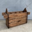 画像1: VINTAGE ANTIQUE WOOD CRATE WOOD BOX DELCO LIGHT BATTERIES ヴィンテージ アンティーク ウッドボックス 木箱 アメリカ / ディスプレイ インダストリアル バッテリー 収納 店舗什器 USA  (1)