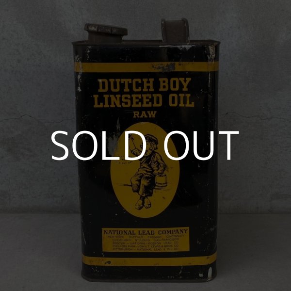 画像2: VINTAGE ANTIQUE DUTCH BOY ヴィンテージ アンティーク ダッチボーイ TIN缶 ペイント缶 アメリカ / インダストリアル ガレージ ディスプレイ コレクタブル USA (5) (2)